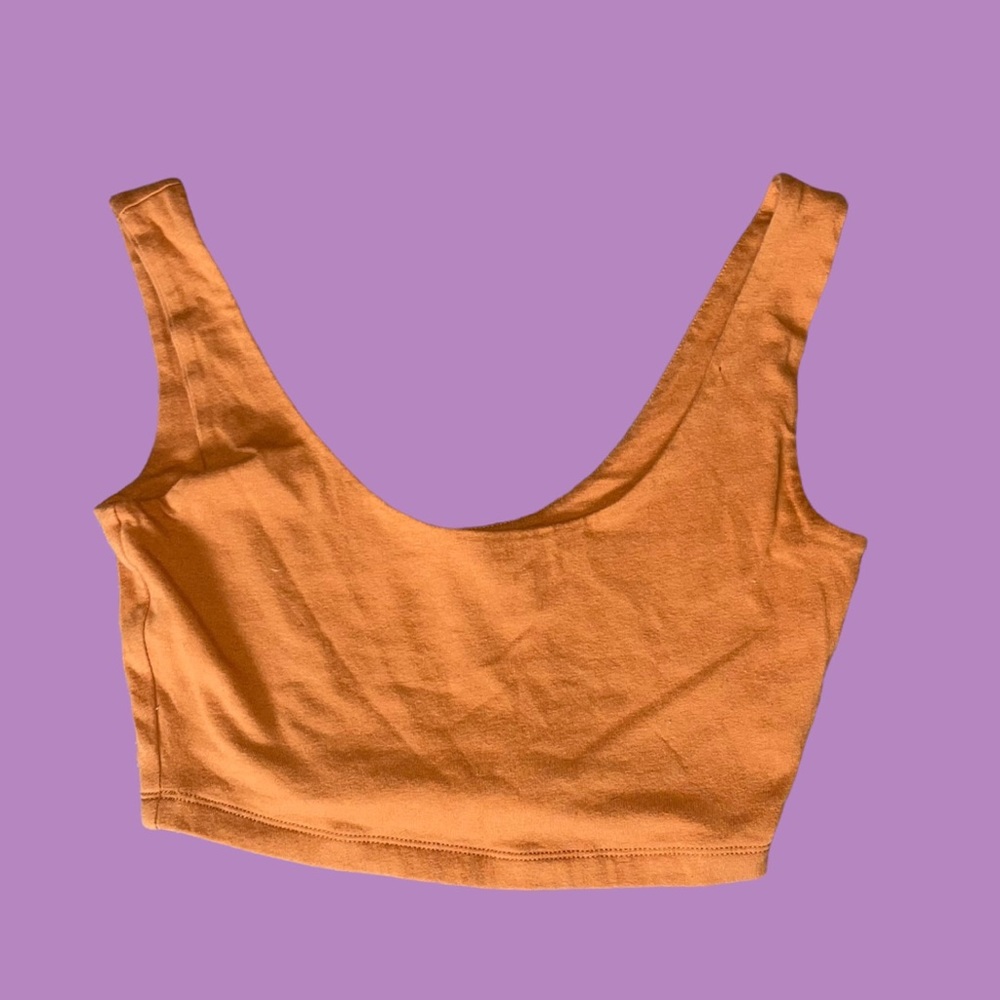 Orange Crop Top Cami